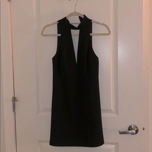 Express little black dress with lace, black size 0